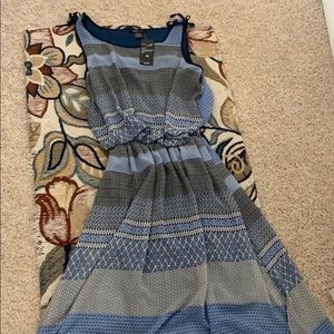 Women’s dress dark and light blue